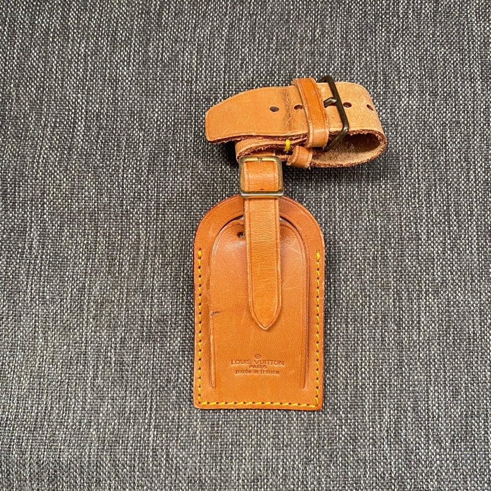 Louis Vuitton Natural Leather Luggage Tag